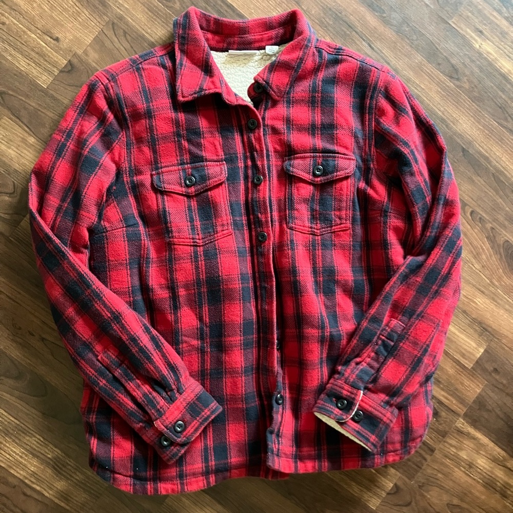LL Bean Sherpa lined flannel